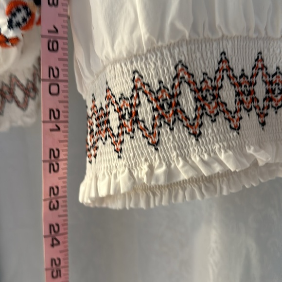 GAP EMBROIDERED PEASANT TOP SZ:XL - Picture 4 of 8